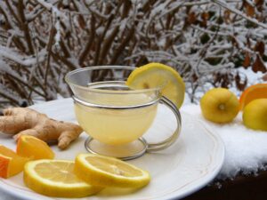 Herbal lemon and ginger tea representing the Health and Medical Shows article.